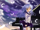 Angel Beats, anime, pianino, Kana Hanazawa