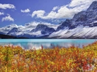 Jezioro, Góry, Park, Narodowy, Banff, Kanada