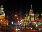 Cerkiew, Moskwa, Noc, Rosja