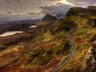 Szkocja, Wielka Brytania, Droga, Góry