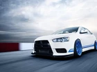 Mitsubishi, Lancer, Evo X, Niebieskie felgi