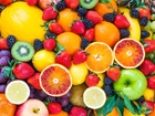 Miks Owoców, Mango, Truskawki, Kiwi, Winogrona, Pomarańcze