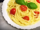 Spaghetti, Pomidory, Bazylia
