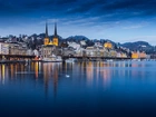 Szwajcaria, Lucerna, Jezioro, Zdjęcie miasta