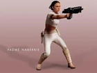 Star Wars, karabin, buty, Natalie Portman