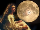 Phantom Of The Opera, księżyc, koszula, nocna, kobieta