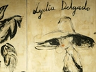 Lidia Delgado, obraz, kobieta, kapelusz