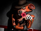 Fnaf, Foxy, Pirat, Fox, Róża