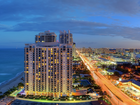 Wybrzeże, Miami, Ocean, Panorama, Miasta, Floryda