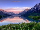 Góry, Jezioro, Łąka, Kanada