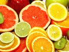Owoce, Cytrynka, Pomarańcze, Grejfrut, Kiwi
