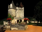 Oświetlony, Zamek Milandes, Francja