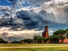 Kapitol, Waszyngton, Chmury, Panorama