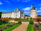 Zamek, Chenonceau, Ogród, Francja