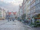 Gdańsk, Stare Miasto, plac, Zabytkowe, Kamienice, HDR