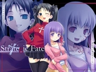 Fate Stay Night, dziewczyny, twarze, strategic, krzyż