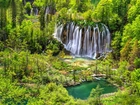 Chorwacja, Plitvice, Wodospad, Jezioro, Przyroda