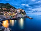 Włochy, Morze, Zdjęcie miasta, Wybrzeże