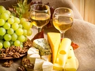 Wino, Winogrono, Sery, Orzechy Włoskie