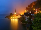 Hallstatt, Austria, Nocą