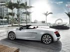 srebrne, Audi R8, cabriolet