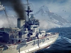 World Of Warships, Morze, Statek