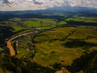 Sromowce Niżne, Wieś, Dunajec, Widok z Trzech Koron