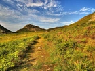 Ścieżka, Góra, Exmoor National Park, Wielka Brytania