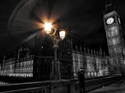 Londyn, Big Ben, Lampa, Latarnia