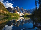 Jezioro Moraine, Banff National Park, Alberta, Kanada, Dolina Dziesięciu Szczytów, Odbicie