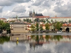 Czechy, Praga, Rzeka, Wełtawa, Most, Statek, Wycieczkowy, Panorama, Miasta