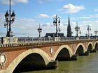 Bordeaux, Rzeka, Most, Latarnie, Kościół, Francja