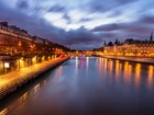 Domy, Rzeka, Paryż, Francja
