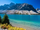 Jezioro, Góry, Drzewa, Kanada