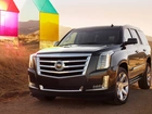 Czarny, SUV, Terenowy, Cadillac, Escalade