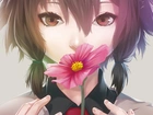 Dziewczyna, Kwiat, Manga, Anime
