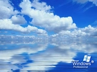 Windows XP, chmury, woda
