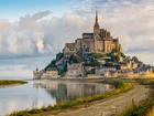 Mont, Saint, Michel, Normandia, Zamek