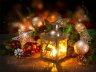 Świąteczny, Lampion, Dekoracja, Boże Narodzenie