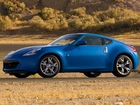 Niebieski, Samochód, Nissan, 370Z
