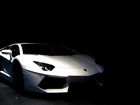 Lamborghini, Aventador, Biały