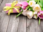 Kwiaty, Tulipany, Prezent, Urodziny, Podziękowanie