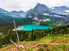 Góry, Lasy, Jezioro, Montana, Park Narodowy