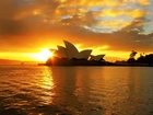 Opera w Sydney, Australia, Zachód Słońca