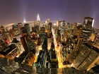 Nowy Jork, Manhattan, Noc, Światła