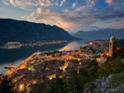 Czarnogóra, Porto Montenegro, Rzeka, Góra, Miasto