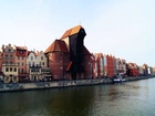 Gdańsk, Kamienice, Żuraw, Motława