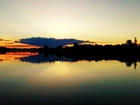 Zachód słońca, Jezioro