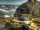 Mount Pilatus Hotel, Szwajcaria, Góra, HDR, Hotel
