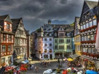 Kamienice, Miasto Cochem, Niemcy, HDR